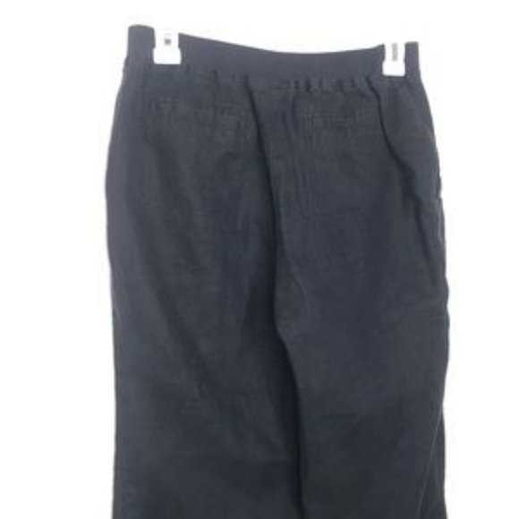 J. Jill Linen Pants Black Drawstring 4 - Picture 3 of 3